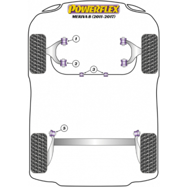 Powerflex Wheel Mounting Guide Pin for Opel Meriva B (2011-2017)