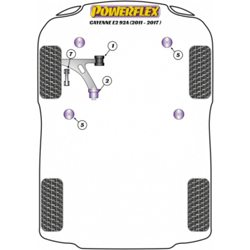 Powerflex Wheel Mounting Guide Pin for Porsche Cayenne E2 92A (2011-2017)