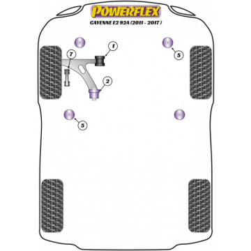 Preview: Powerflex Wheel Mounting Guide Pin for Porsche Cayenne E2 92A (2011-2017)