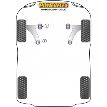 Preview: Powerflex Wheel Mounting Guide Pin for Renault Modus (2004-2012)