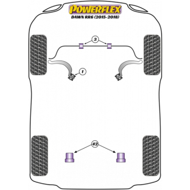 Powerflex Wheel Mounting Guide Pin for Rolls Royce Dawn RR6 (2015-2018)