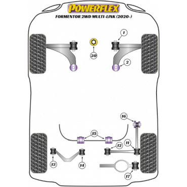 Powerflex Lower Engine Mount Insert (Large) for Seat Cupra Formentor 2WD Multi-Link (2020-)
