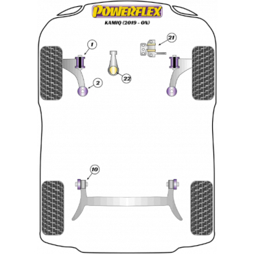 Powerflex Wheel Mounting Guide Pin for Skoda Kamiq (2019-)
