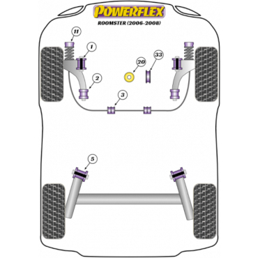Powerflex Universal Exhaust Mount for Skoda Roomster (2009-2015)