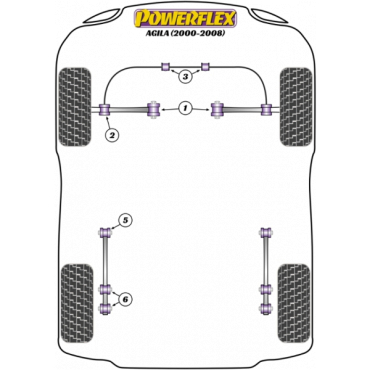 Powerflex Wheel Mounting Guide Pin for Opel Agila (2000-2008)