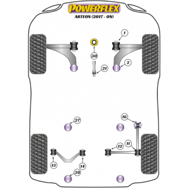 Powerflex Wheel Mounting Guide Pin for VW Arteon (2017-)