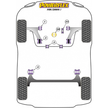Powerflex Wheel Mounting Guide Pin for VW Fox