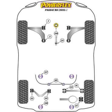Preview: Powerflex Jack Pad Adaptor for VW Passat B8 (2015-)