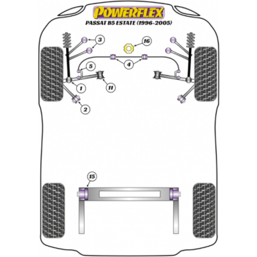 Preview: Powerflex Wheel Mounting Guide Pin for VW Passat B5 Estate (1996-2005)