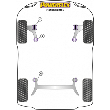Powerflex Wheel Mounting Guide Pin for VW T-Cross (2018-)