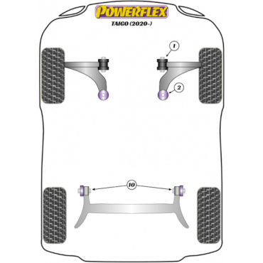 Powerflex Wheel Mounting Guide Pin for VW Taigo (2020-)