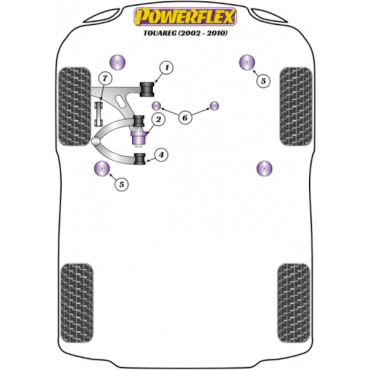 Powerflex Wheel Mounting Guide Pin for VW Touareg 7L (2002-2010)