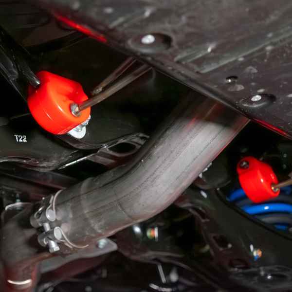 Powerflex Buchsen Auspuffbefestigung für Honda Civic Mk9 FK2 Type-R (2015-2017) Black Series