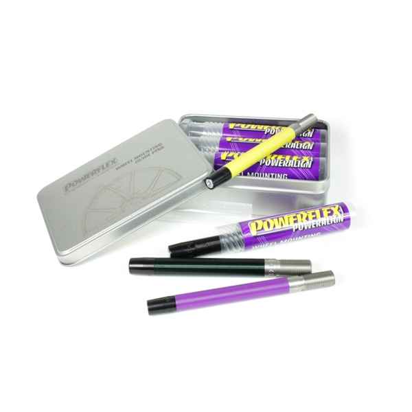 Powerflex Buchsen Führungsstifte für die Radmontage Kit für Universal Radmontagestifte Black Series