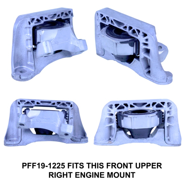 PFF19-1225BLK POWERFLEX BLACK SERIES Front Upper Right Engine Mount Insert