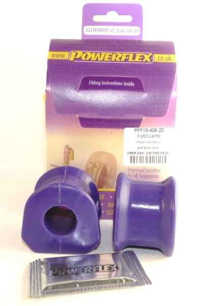 Powerflex for Ford Escort Mk3 & 4, XR3i, Orion All Types Front Anti Roll Bar Mount 22mm PFF19-406-22