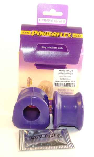 Powerflex Buchsen Stabilisator vorne innen an Fahrgestell 24mm für TVR S Series (1986-1994)