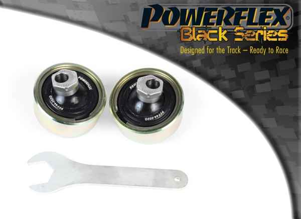 Powerflex Buchsen vorderer Querlenker hintere Buchse +/- 0.33° Nachlaufverstellung mit Sturzkorrektur bei Lenkbewegung für Mitsubishi Lancer Evolution 7-8-9 (inc 260) Black Series