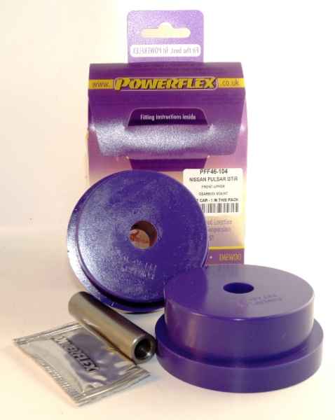 Powerflex Buchsen Motor-, Getriebe Aufnahme vorne oben Kit für Nissan Sunny/Pulsar Gti-R (1990-1994)