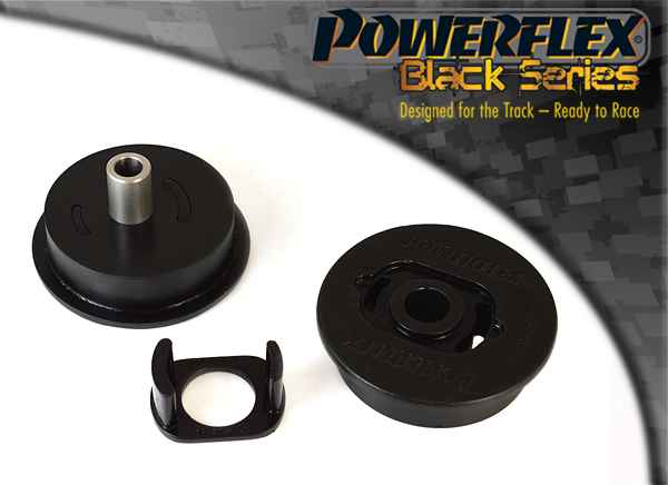 Powerflex für Renault Megane II inc RS 225 + R26 + Cup (2002 - 2008) Motoraufnahme hinten unten PFF60-524BLK Black Series