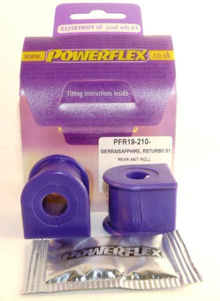 Powerflex Buchsen Stabibefestigung Karosserie 14mm HA für Ford Sierra XR4i (1983-1985), XR4x4 (1985-1992)