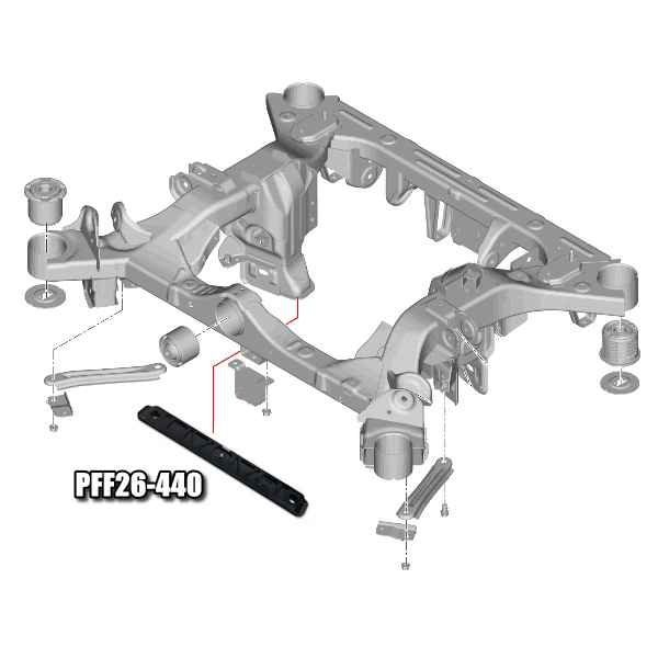 Powerflex Buchsen hintere Hilfsrahmenstrebe für Genesis GV60 (2025-)