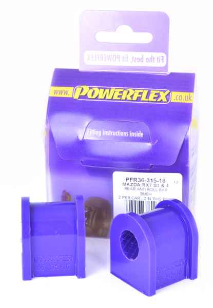 Powerflex Rear Anti Roll Bar Bush 16mm for Mazda RX-7 Gen 3 - FD3S (1992-2002)