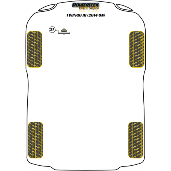 Powerflex Buchsen Black Series Renault Twingo III (2014-)